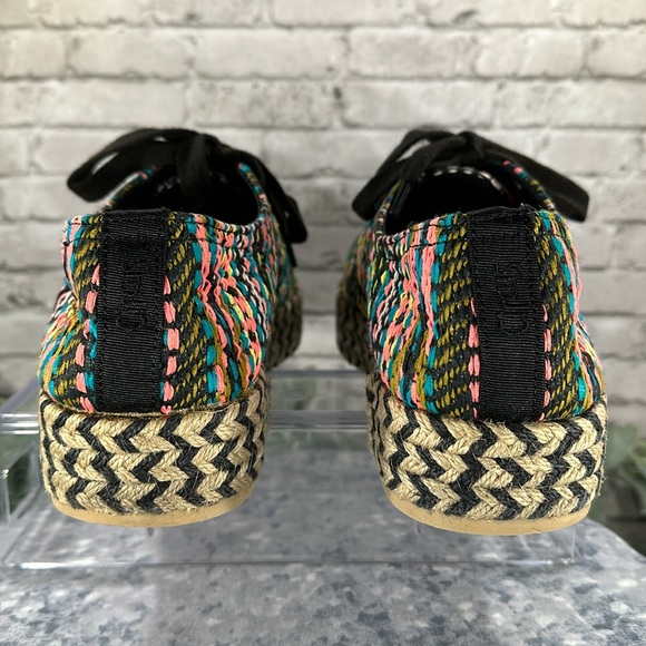 Circus by Sam Edelman Brandon Platform Woven Espadrille Sneakers Women’s 9M✨EUC✨ - Picture 6 of 10